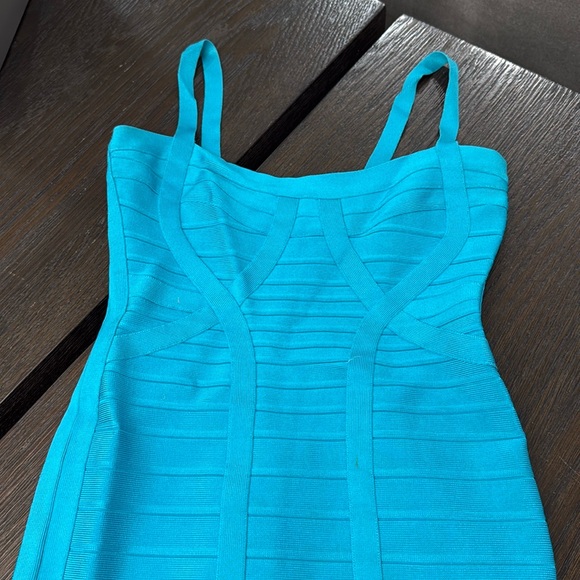 Authentic Herve Leger "KATARINA" S Metal Lace Back Bandage Dress - Picture 3 of 11